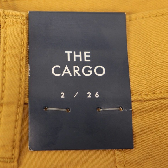 Lucky Brand Women’s The Cargo Yellow Mustard Pant NWT Size 2 / 26 - Picture 5 of 10